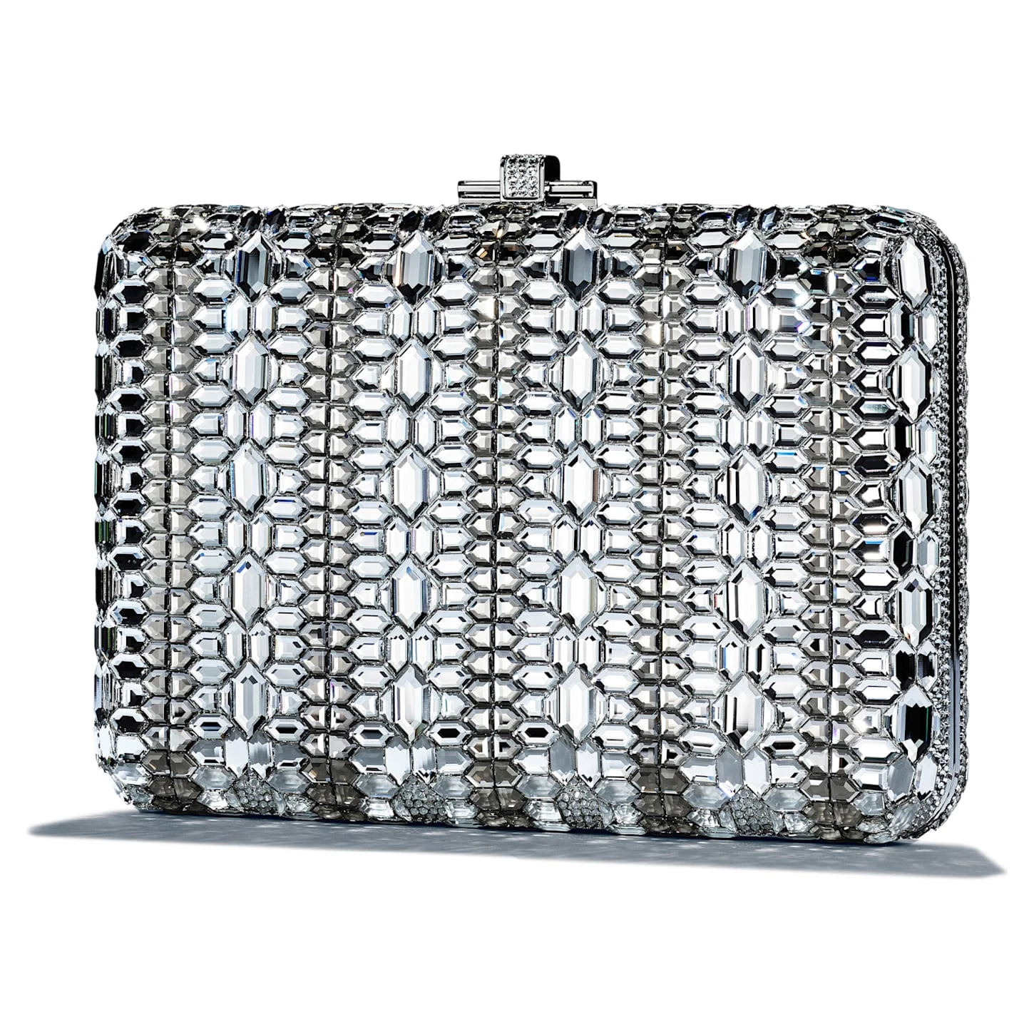 Swarovski JUDITH LEIBER Slim Slide Bag White 4 Swarovski JUDITH LEIBER Slim Slide Bag White - Image 2
