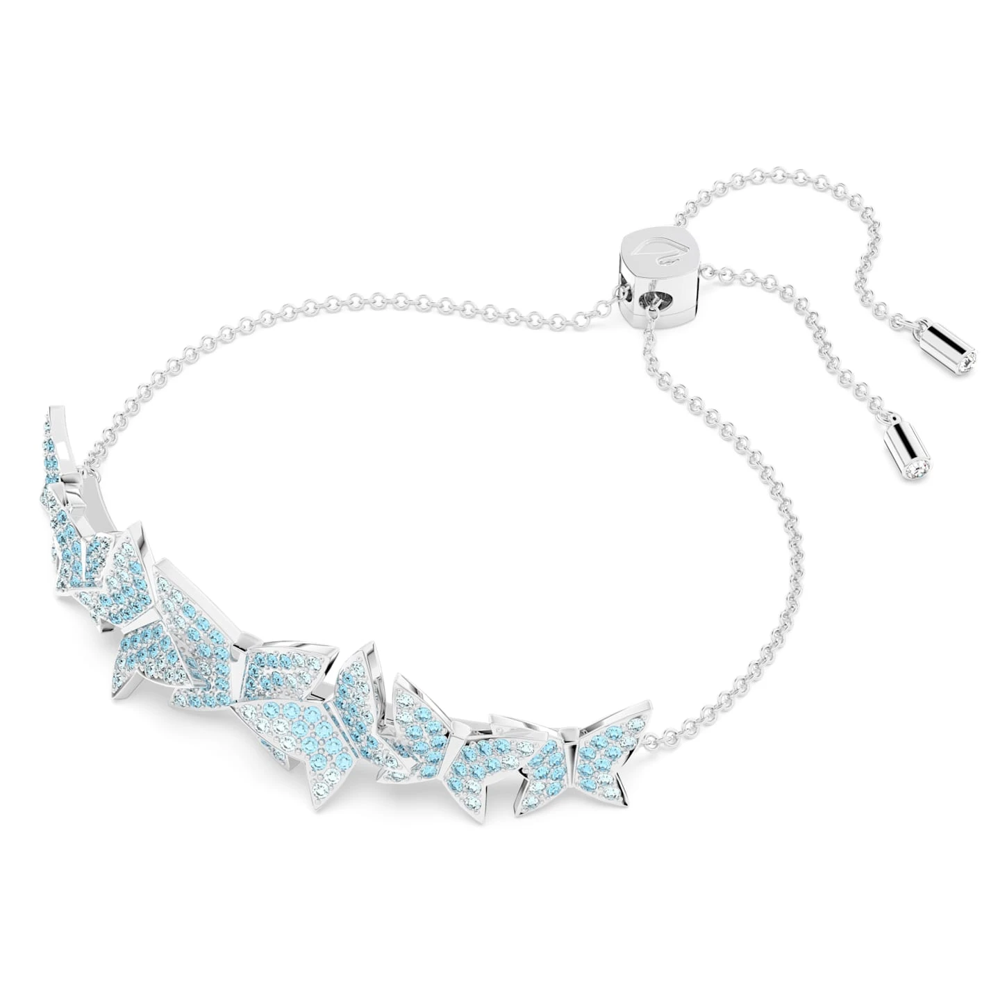 Swarovski Lilia Bracelet Butterfly, Blue, Rhodium Plated 5 Swarovski Lilia Bracelet Butterfly, Blue, Rhodium Plated - Image 3