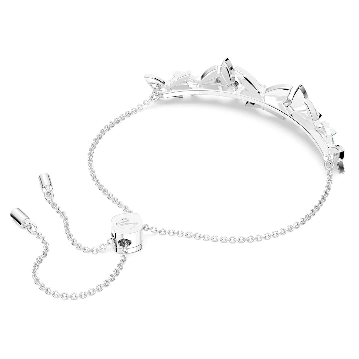 Swarovski Lilia Bracelet Butterfly, Blue, Rhodium Plated 7 Swarovski Lilia Bracelet Butterfly, Blue, Rhodium Plated - Image 5
