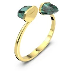 Swarovski Lucent Bangle Magnetic Closure, Oversized Crystal, Green, Gold-tone Finish -Jewelry Store lucent bangle magnetic closure oversized crystal green gold tone finish swarovski 5615107 3