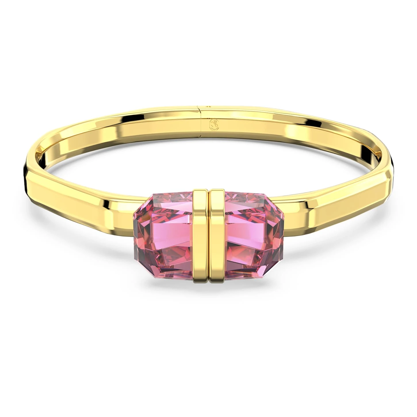 Swarovski Lucent Bangle Magnetic Closure, Pink, Gold-tone Plated 4 Swarovski Lucent Bangle Magnetic Closure, Pink, Gold-tone Plated - Image 2