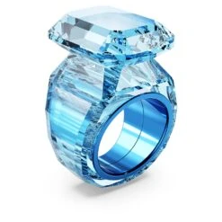 Swarovski Lucent Cocktail Ring Octagon Cut, Blue -Jewelry Store lucent cocktail ring octagon cut blue swarovski 5600235 2
