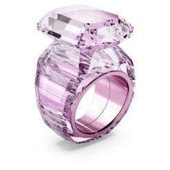 Swarovski Lucent Cocktail Ring Octagon Cut, Pink -Jewelry Store lucent cocktail ring octagon cut pink swarovski 5607360 2