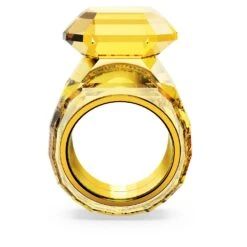 Swarovski Lucent Cocktail Ring Octagon Cut, Yellow 12 Swarovski Lucent Cocktail Ring Octagon Cut, Yellow -Jewelry Store lucent cocktail ring octagon cut yellow swarovski 5608549 4