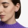 Swarovski Lucent Ear Cuff Single, Magnetic Closure, Purple, Gold-tone Plated -Jewelry Store lucent ear cuff single magnetic closure purple gold tone plated swarovski 5613561