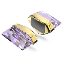 Swarovski Lucent Ear Cuff Single, Magnetic Closure, Purple, Gold-tone Plated -Jewelry Store lucent ear cuff single magnetic closure purple gold tone plated swarovski 5613561 2