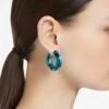 Swarovski Lucent Hoop Earrings Statement, Round Shape, Blue 2 Swarovski Lucent Hoop Earrings Statement, Round Shape, Blue -Jewelry Store lucent hoop earrings statement round shape blue swarovski 5629220
