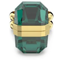 Swarovski Lucent Ring Magnetic Closure, Green, Gold-tone Plated -Jewelry Store lucent ring magnetic closure green gold tone plated swarovski 5613551 2