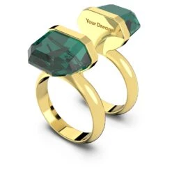 Swarovski Lucent Ring Magnetic Closure, Green, Gold-tone Plated -Jewelry Store lucent ring magnetic closure green gold tone plated swarovski 5613551 4