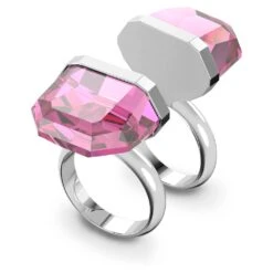 Swarovski Lucent Ring Magnetic Closure, Pink, Rhodium Plated 10 Swarovski Lucent Ring Magnetic Closure, Pink, Rhodium Plated -Jewelry Store lucent ring magnetic closure pink rhodium plated swarovski 5633634 2
