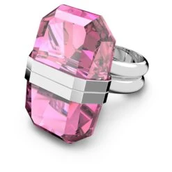 Swarovski Lucent Ring Magnetic Closure, Pink, Rhodium Plated 12 Swarovski Lucent Ring Magnetic Closure, Pink, Rhodium Plated -Jewelry Store lucent ring magnetic closure pink rhodium plated swarovski 5633634 4