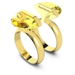 Swarovski Lucent Ring Magnetic Closure, Yellow, Gold-tone Plated -Jewelry Store lucent ring magnetic closure yellow gold tone plated swarovski 5623776 4
