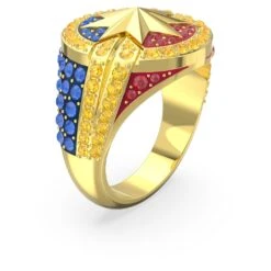 Swarovski Marvel Captain Marvel Ring Multicolored, Gold-tone Plated 9 Swarovski Marvel Captain Marvel Ring Multicolored, Gold-tone Plated -Jewelry Store marvel captain marvel ring multicolored gold tone plated swarovski 5650880 2