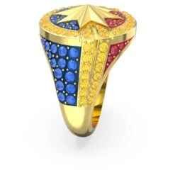 Swarovski Marvel Captain Marvel Ring Multicolored, Gold-tone Plated 10 Swarovski Marvel Captain Marvel Ring Multicolored, Gold-tone Plated -Jewelry Store marvel captain marvel ring multicolored gold tone plated swarovski 5650880 3
