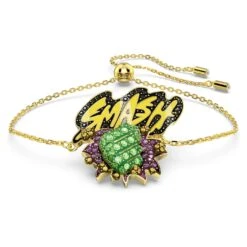 Swarovski Marvel Hulk Bracelet Multicolored, Gold-tone Plated -Jewelry Store marvel hulk bracelet multicolored gold tone plated swarovski 5650869 1