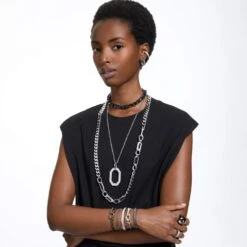 Swarovski Matrix Hoop Earrings Baguette Cut, Gray, Ruthenium Plated -Jewelry Store matrix hoop earrings baguette cut gray ruthenium plated swarovski 5658650 5