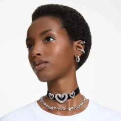 Swarovski Matrix Hoop Earrings Heart, Small, White, Rhodium Plated 13 Swarovski Matrix Hoop Earrings Heart, Small, White, Rhodium Plated -Jewelry Store matrix hoop earrings heart small white rhodium plated swarovski 5653170 5