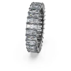 Swarovski Matrix Ring Baguette Cut, Gray, Ruthenium Plated -Jewelry Store matrix ring baguette cut gray ruthenium plated swarovski 5648914 3
