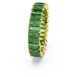 Swarovski Matrix Ring Baguette Cut, Green, Gold-tone Plated -Jewelry Store matrix ring baguette cut green gold tone plated swarovski 5648909 3