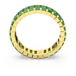 Swarovski Matrix Ring Baguette Cut, Green, Gold-tone Plated -Jewelry Store matrix ring baguette cut green gold tone plated swarovski 5648909 4