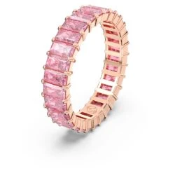 Swarovski Matrix Ring Baguette Cut, Pink, Rose Gold-tone Plated 13 Swarovski Matrix Ring Baguette Cut, Pink, Rose Gold-tone Plated -Jewelry Store matrix ring baguette cut pink rose gold tone plated swarovski 5648286 2