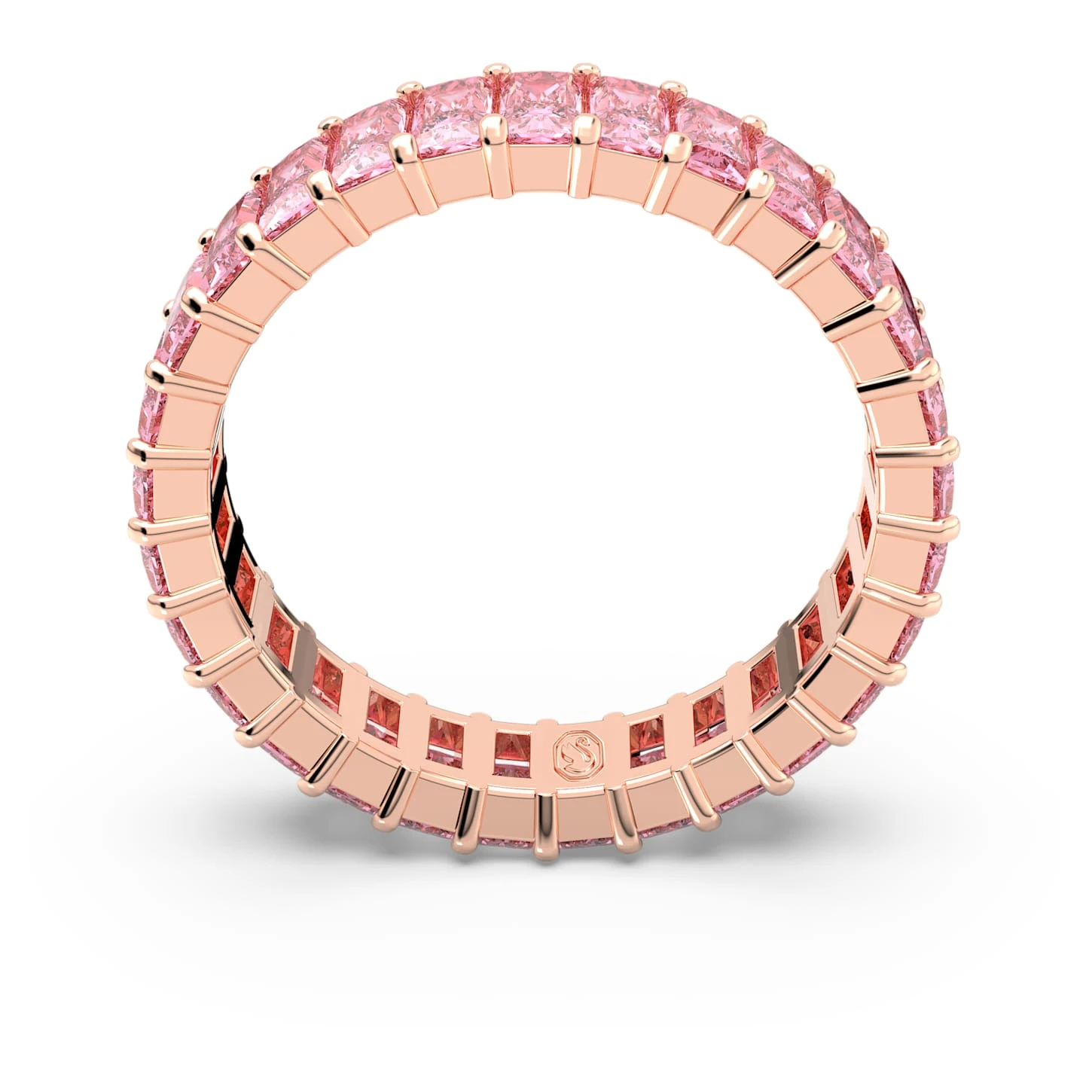 Swarovski Matrix Ring Baguette Cut, Pink, Rose Gold-tone Plated 7 Swarovski Matrix Ring Baguette Cut, Pink, Rose Gold-tone Plated - Image 5