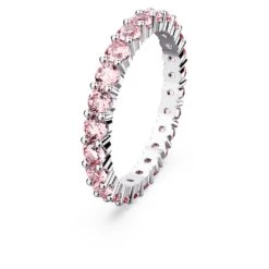 Swarovski Matrix Ring Round Cut, Pink, Rhodium Plated 9 Swarovski Matrix Ring Round Cut, Pink, Rhodium Plated -Jewelry Store matrix ring round cut pink rhodium plated swarovski 5658854 2