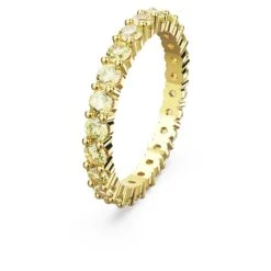 Swarovski Matrix Ring Round Cut, Yellow, Gold-tone Plated -Jewelry Store matrix ring round cut yellow gold tone plated swarovski 5658663 2