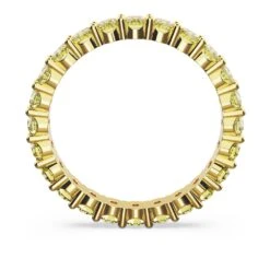 Swarovski Matrix Ring Round Cut, Yellow, Gold-tone Plated -Jewelry Store matrix ring round cut yellow gold tone plated swarovski 5658663 4