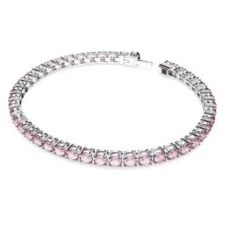 Swarovski Matrix Tennis Bracelet Round Cut, Small, Pink, Rhodium Plated 10 Swarovski Matrix Tennis Bracelet Round Cut, Small, Pink, Rhodium Plated -Jewelry Store matrix tennis bracelet round cut small pink rhodium plated swarovski 5648931 2