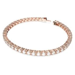 Swarovski Matrix Tennis Bracelet Round Cut, Small, White, Rose Gold-tone Plated 9 Swarovski Matrix Tennis Bracelet Round Cut, Small, White, Rose Gold-tone Plated -Jewelry Store matrix tennis bracelet round cut small white rose gold tone plated swarovski 5657659 2