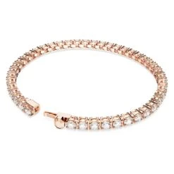 Swarovski Matrix Tennis Bracelet Round Cut, Small, White, Rose Gold-tone Plated 11 Swarovski Matrix Tennis Bracelet Round Cut, Small, White, Rose Gold-tone Plated -Jewelry Store matrix tennis bracelet round cut small white rose gold tone plated swarovski 5657659 4