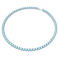 Swarovski Matrix Tennis Necklace Round Cut, Medium, Blue, Rhodium Plated 9 Swarovski Matrix Tennis Necklace Round Cut, Medium, Blue, Rhodium Plated -Jewelry Store matrix tennis necklace round cut medium blue rhodium plated swarovski 5661187 2
