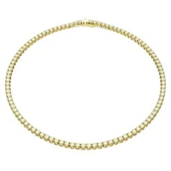 Swarovski Matrix Tennis Necklace Round Cut, Small, Yellow, Gold-tone Plated 11 Swarovski Matrix Tennis Necklace Round Cut, Small, Yellow, Gold-tone Plated -Jewelry Store matrix tennis necklace round cut small yellow gold tone plated swarovski 5681799 4