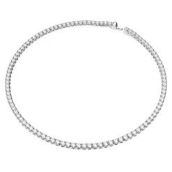 Swarovski Matrix Tennis Set Round Cut, White, Rhodium Plated -Jewelry Store matrix tennis set round cut white rhodium plated swarovski 5647730 2