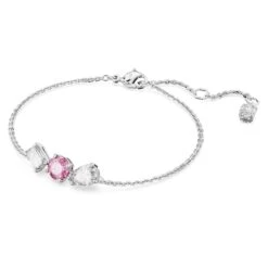 Swarovski Mesmera Bracelet Mixed Cuts, Pink, Rhodium Plated -Jewelry Store mesmera bracelet mixed cuts pink rhodium plated swarovski 5668361 2