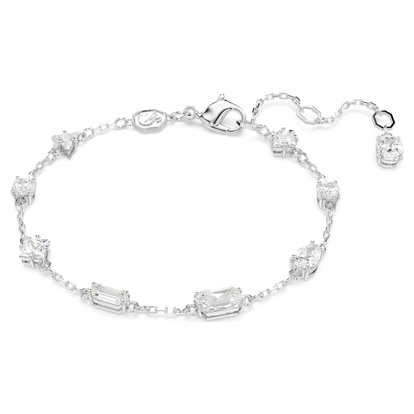 Swarovski Mesmera Bracelet Mixed Cuts, Scattered Design, White, Rhodium Plated 4 Swarovski Mesmera Bracelet Mixed Cuts, Scattered Design, White, Rhodium Plated - Image 2