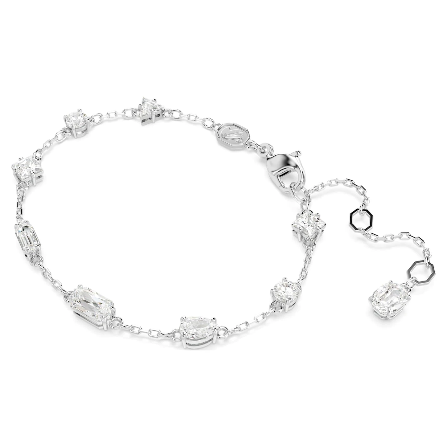 Swarovski Mesmera Bracelet Mixed Cuts, Scattered Design, White, Rhodium Plated 5 Swarovski Mesmera Bracelet Mixed Cuts, Scattered Design, White, Rhodium Plated - Image 3