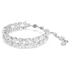 Swarovski Mesmera Bracelet Mixed Cuts, White, Rhodium Plated -Jewelry Store mesmera bracelet mixed cuts white rhodium plated swarovski 5669927 2
