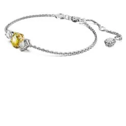 Swarovski Mesmera Bracelet Mixed Cuts, Yellow, Mixed Metal Finish -Jewelry Store mesmera bracelet mixed cuts yellow mixed metal finish swarovski 5668362 2