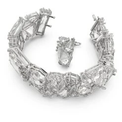 Swarovski Mesmera Bracelet Oversized Crystals, White, Rhodium Plated 9 Swarovski Mesmera Bracelet Oversized Crystals, White, Rhodium Plated -Jewelry Store mesmera bracelet oversized crystals white rhodium plated swarovski 5601530 2