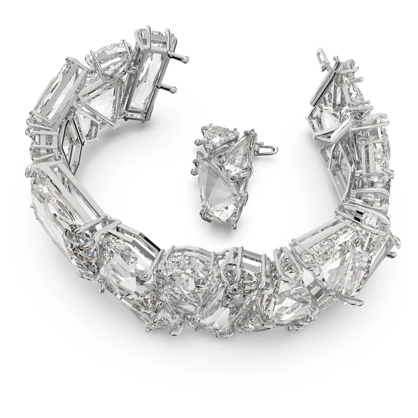 Swarovski Mesmera Bracelet Oversized Crystals, White, Rhodium Plated 5 Swarovski Mesmera Bracelet Oversized Crystals, White, Rhodium Plated - Image 3