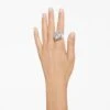 Swarovski Mesmera Cocktail Ring Octagon Cut, White, Rhodium Plated -Jewelry Store mesmera cocktail ring octagon cut white rhodium plated swarovski 5674296