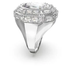 Swarovski Mesmera Cocktail Ring Octagon Cut, White, Rhodium Plated -Jewelry Store mesmera cocktail ring octagon cut white rhodium plated swarovski 5674296 3