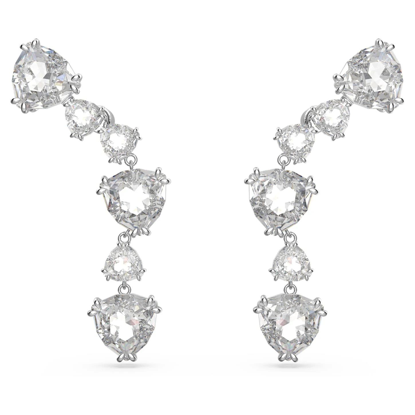 Swarovski Mesmera Ear Cuffs Trilliant Cut, White, Rhodium Plated 4 Swarovski Mesmera Ear Cuffs Trilliant Cut, White, Rhodium Plated - Image 2