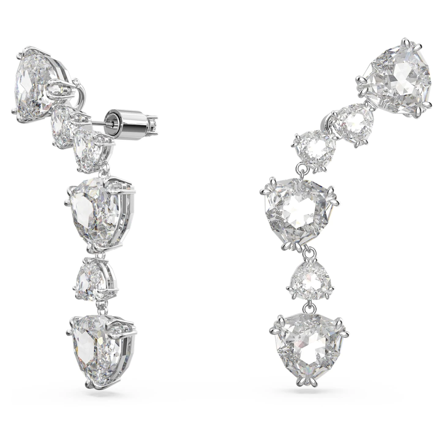 Swarovski Mesmera Ear Cuffs Trilliant Cut, White, Rhodium Plated 5 Swarovski Mesmera Ear Cuffs Trilliant Cut, White, Rhodium Plated - Image 3