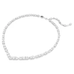 Swarovski Mesmera Necklace Mixed Cuts, White, Rhodium Plated -Jewelry Store mesmera necklace mixed cuts white rhodium plated swarovski 5665242 2