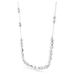 Swarovski Mesmera Set Mixed Cuts, Scattered Design, White, Rhodium Plated -Jewelry Store mesmera set mixed cuts scattered design white rhodium plated swarovski 5665877 5
