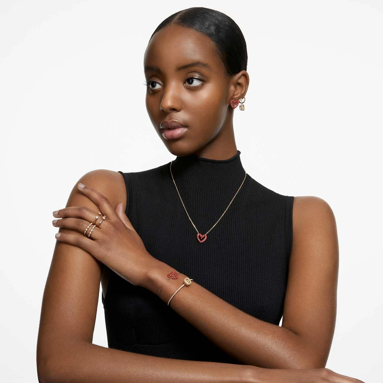 Swarovski Millenia Bangle Octagon Cut, Pavé, Yellow, Gold-tone Plated 7 Swarovski Millenia Bangle Octagon Cut, Pavé, Yellow, Gold-tone Plated - Image 5