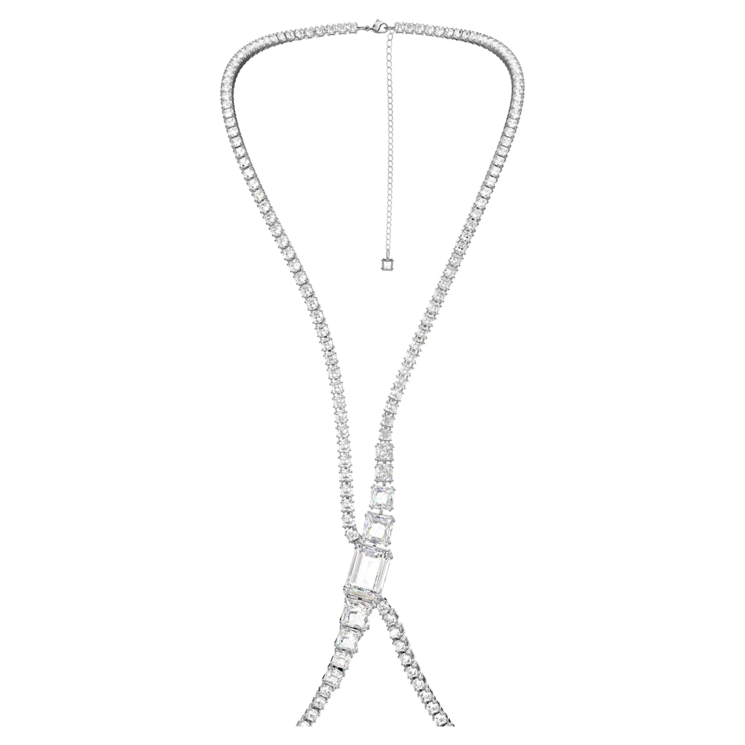 Swarovski Millenia Body Chain Square Cut, White, Rhodium Plated 7 Swarovski Millenia Body Chain Square Cut, White, Rhodium Plated - Image 5